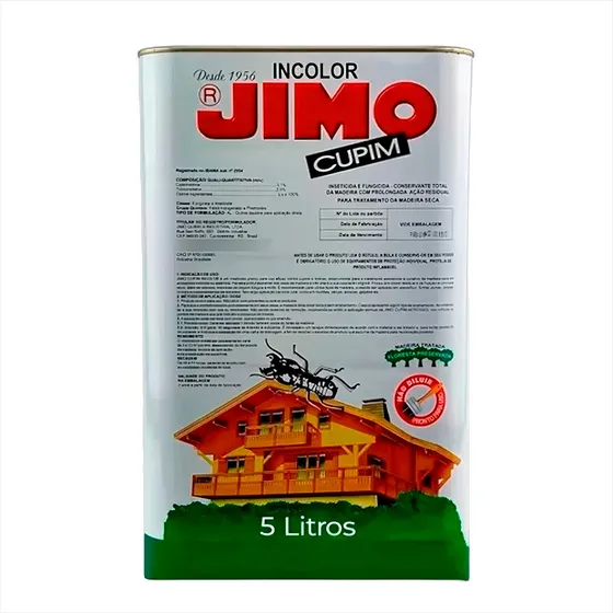 Jimo Cupim Galão 5l Prevenção De Cupim Em Madeiras