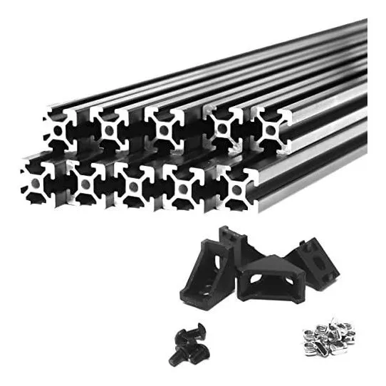 10m Combo Zyltech Negro 2020 T Ranura De Extrusión De Alumin