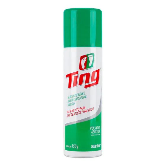 Polvo en Aerosol Ting Antimicótico para Pie de Atleta 150g