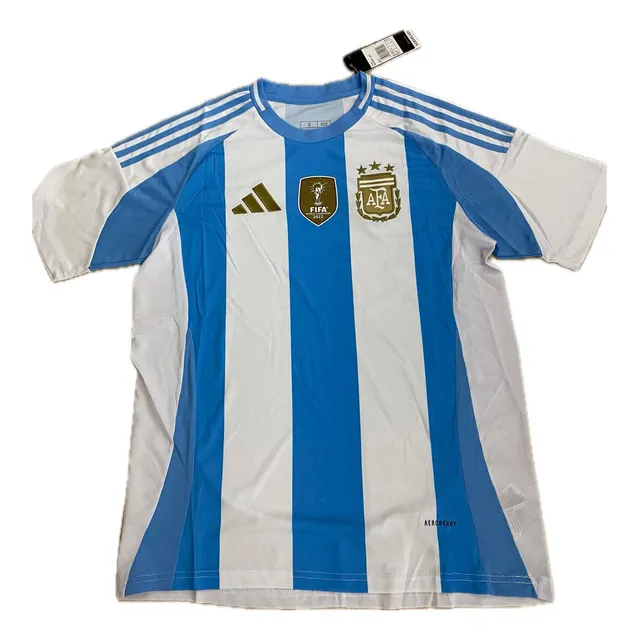 Camisa Argentina 2024 Parche Campeón Del Mundo Varias Tallas