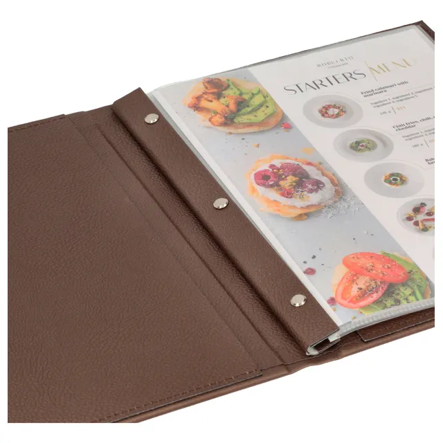 5 Porta Menu Para Restaurante Con 5 Folios A4 Carpeta Folios