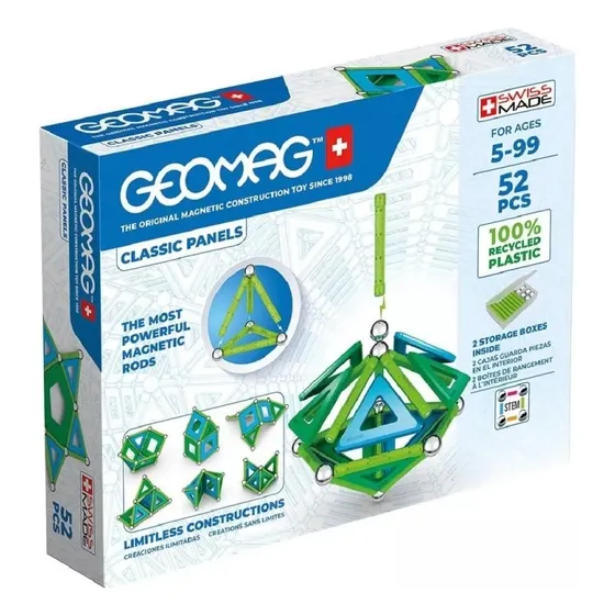 Juego De Construccion Magnetico Geomag Classic Panels 52pcs