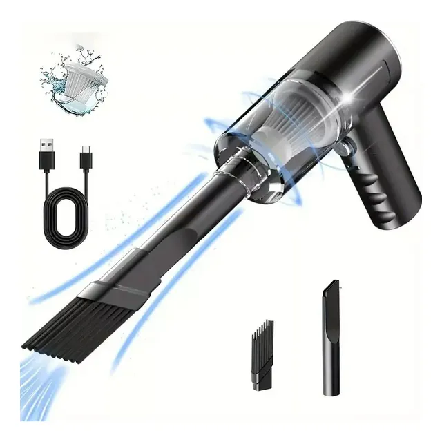 Mini Sopladora Aspiradora Inalambrica Recargable Usb 2 En 1