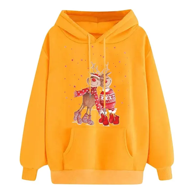 Para Adolescente Niña Sudadera Manga Larga Tops Capucha