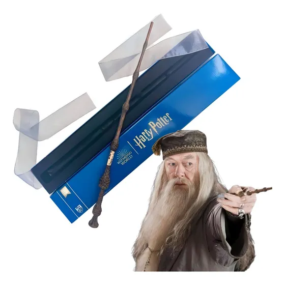 Varinha Dumbledore Licenciada Warner Bros Harry Potter Cor Marrom