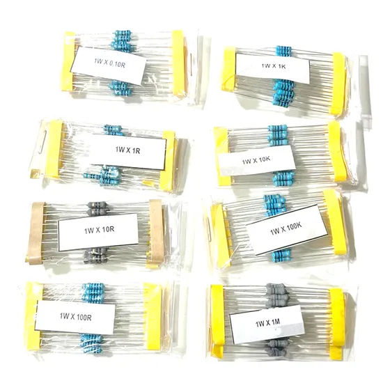 Kit Resistores 1w: 0,10r 1r 10r 100r 1k 10k 100k 1m (25un)