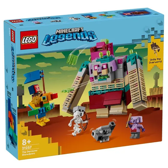 Lego El Duelo Contra El Devorador Minecraft 21257 Cantidad de piezas 420