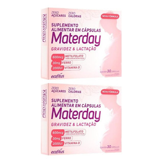 Kit Materday Gravidez E Lactação Com 2 Caixas De 30 Cápsulas Kit Materday Gravidez E Lactação Com 2 Caixas De 30 Cápsulas