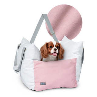 Asiento De Coche Para Perro, Transportadora Automóvil, Asiento De Seguridad Viaje Mascotas, Esquimal Pets, Blanco - Rosa, 47x53x44cm. Asiento De Coche Para Perro, Transportadora Automóvil, Asiento De Seguridad Viaje Mascotas, Esquimal Pets, Blanco - Rosa, 47x53x44cm.