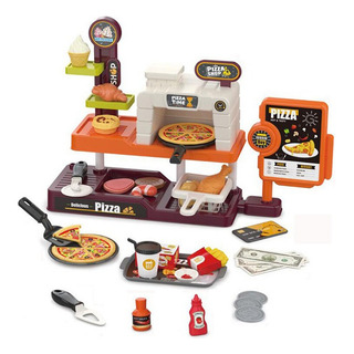 Juego De Cocina De Juguete Para Niños, Pizza, Muslos De Poll Juego De Cocina De Juguete Para Niños, Pizza, Muslos De Poll