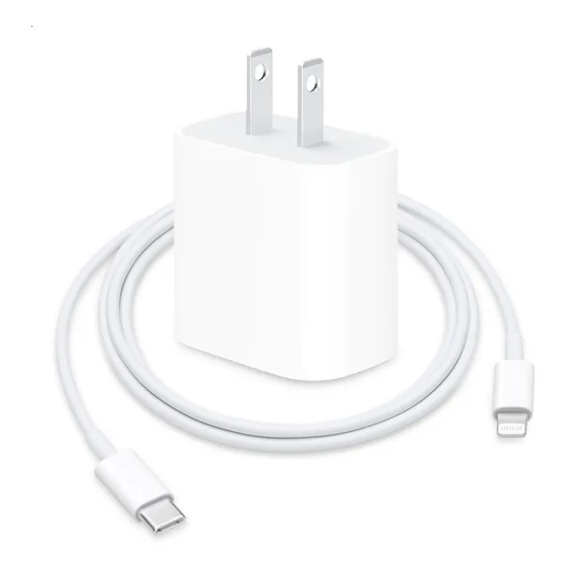 Cargador Rápido 20w Para iPhone 8 X 11 12 13 Pro Max + Cable