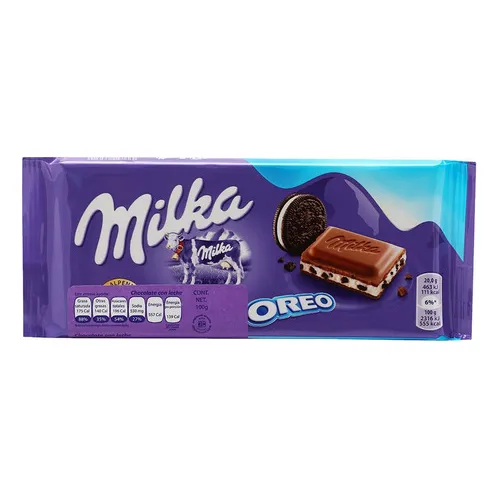 Barra De Chocolate Con Oreo Milka 100gr