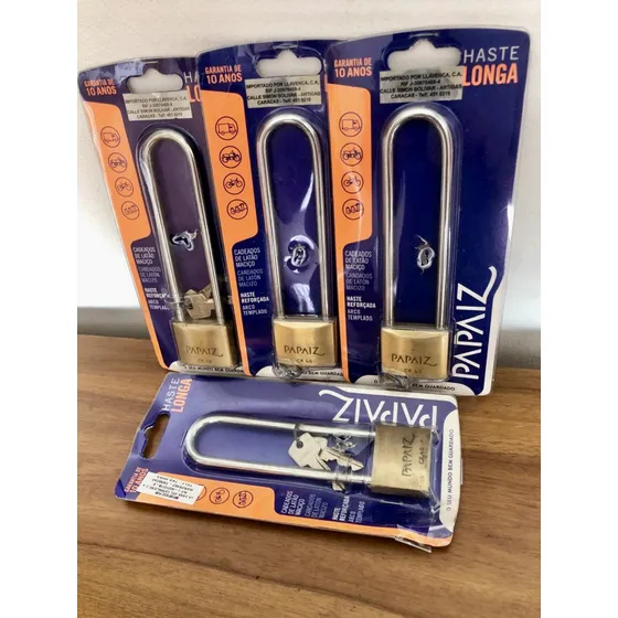 Candados  Asa O Cuello Largo Marca Papaiz Hechos En Brazil!