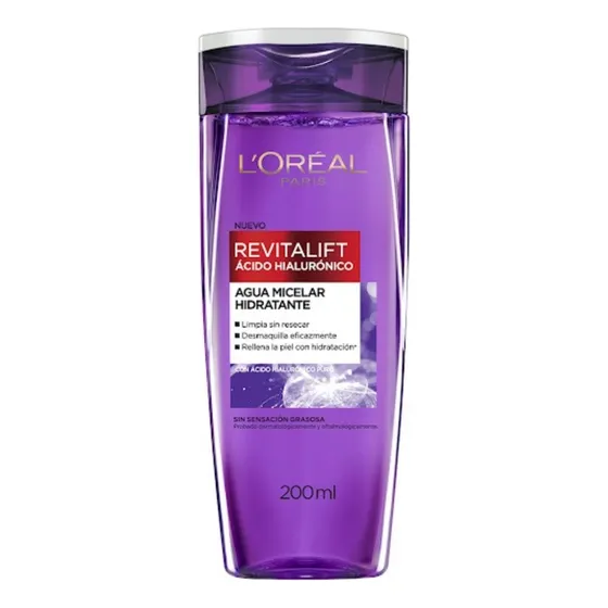 Loreal Agua Micelar Revitalift Con Acido Hialuronico 