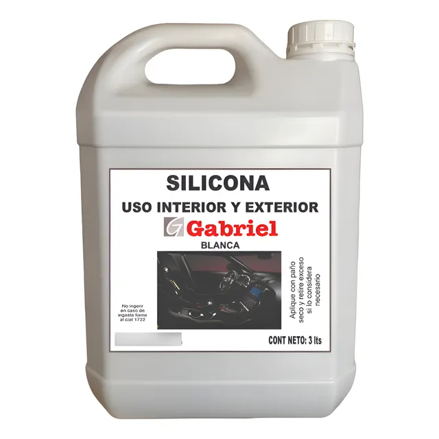 Silicona Multiuso Autos Plásticos Gomas - 3 Litros