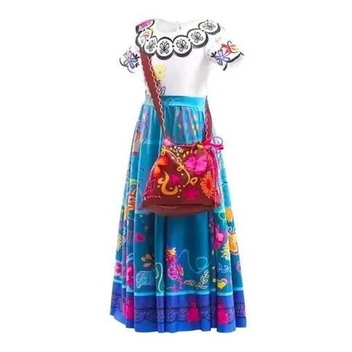 Disfraz Mirabel Encanto Con Bolso Incluído