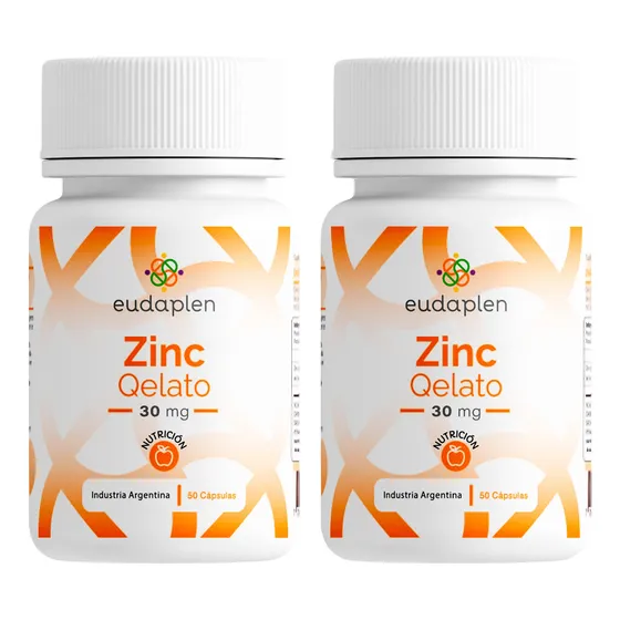 Eudaplen Kit X2 Zinc Qelato 30mg Cognitivo Nervioso 50c 6c