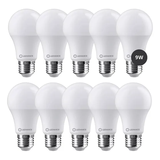 Pack X 10 Lámparas Focos Ledvance Ex Osram 9w Led