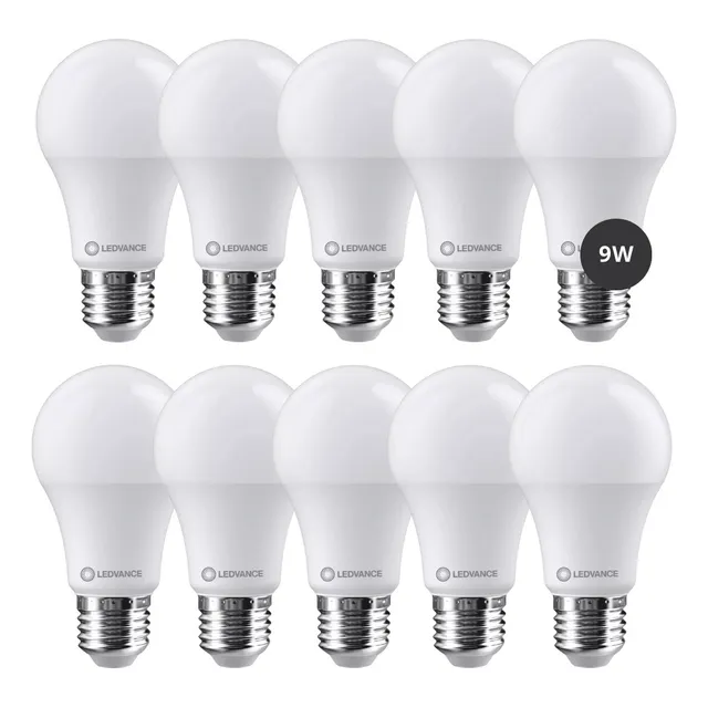 Pack X 10 Lámparas Focos Ledvance Ex Osram 9w Led