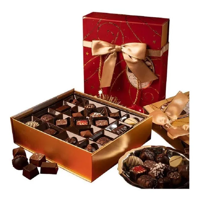 Trufas Chocolates Belga Gudrun Caja Red Box Deluxe