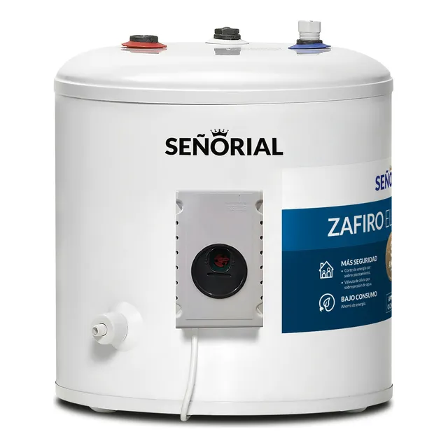 Termotanque Eléctrico Señorial TESZ-40l Zafiro Color Blanco 30 Litros