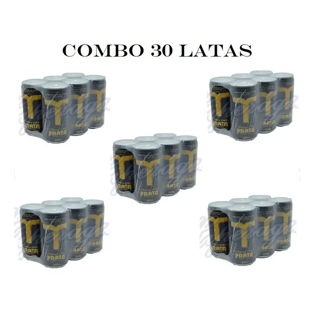 Combo 30  Latas 269ml Tonica Zero Mixer Prata