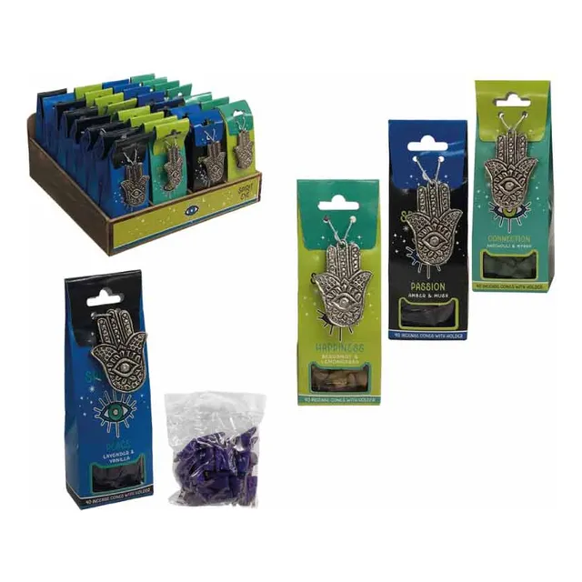 Set De Inciensos 40 Piezas Tipo Cono Varios Aromas