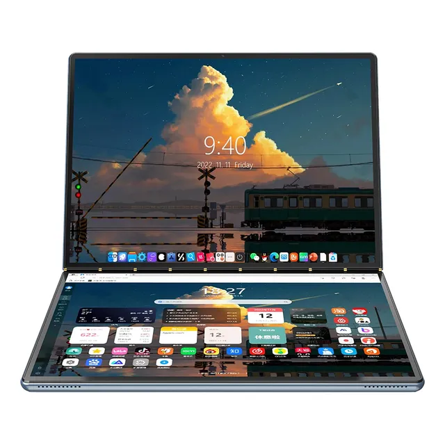 Laptop Táctil De Doble Pantalla Ruchonin 2 En 1 De 10.95 
