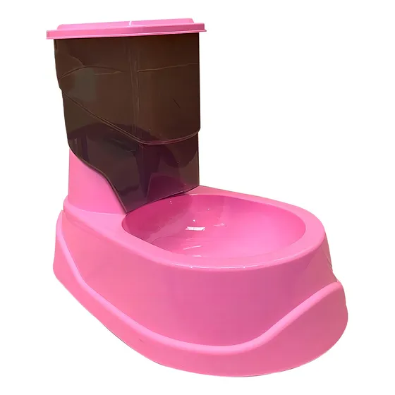 Comedor Cães Gatos Automático Comedouro Alimentador De Ração