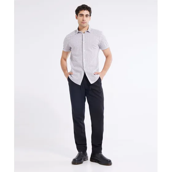 Pantalon Hombre Seven   Negro Viscosa 45070944-9909