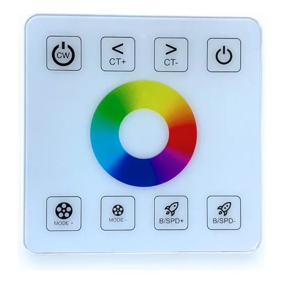 Panel Táctil Controlador Dimmer Rgb Tira Led 24v - 50a 