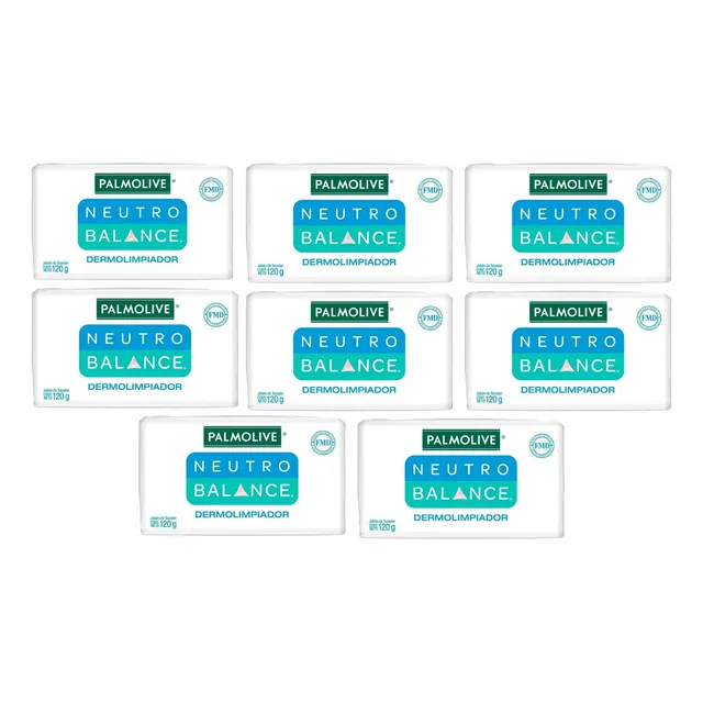 Pack 8x Palmolive Neutro Balance Jabón En Barra 120g