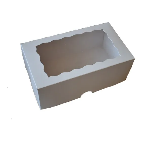 25 Cajas Blancas Grandes Para Panqué (brazo Gitano, Rollo)