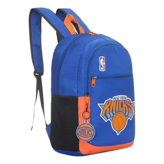Mochila Nba Equipos Basket Urbana Escolar 24'' Baloncesto Color Azul/naranja Diseño De La Tela 16344