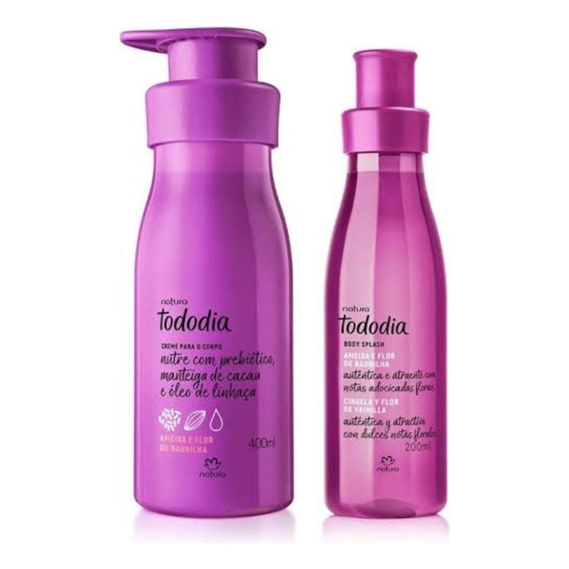 Conjunto Tododia Ameixa E Flor De Baunilha Natura. Conjunto Tododia Ameixa E Flor De Baunilha Natura.