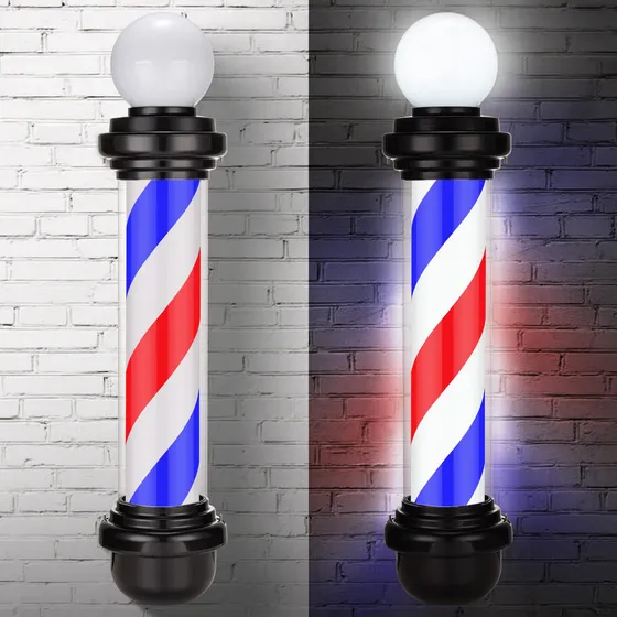 Barberia Clasica Con Luz Giratoria