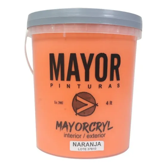 Mayorcryl Color Naranja 4lt 