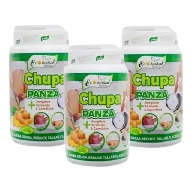 Pack 3 Chupa Panza Adelgazante Quema Grasa Reduce Tallas