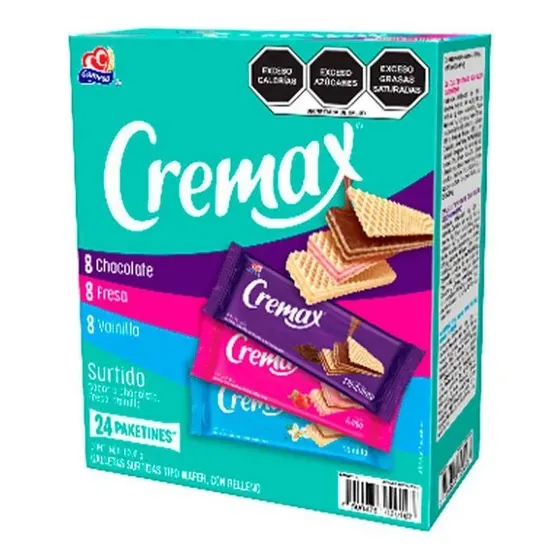 Galletas Gamesa Cremax Surtidas 24 Paquetes De 42g C/u