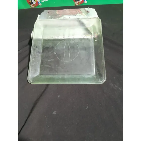 Plato Vidrio Coca Cola Agua Lisa