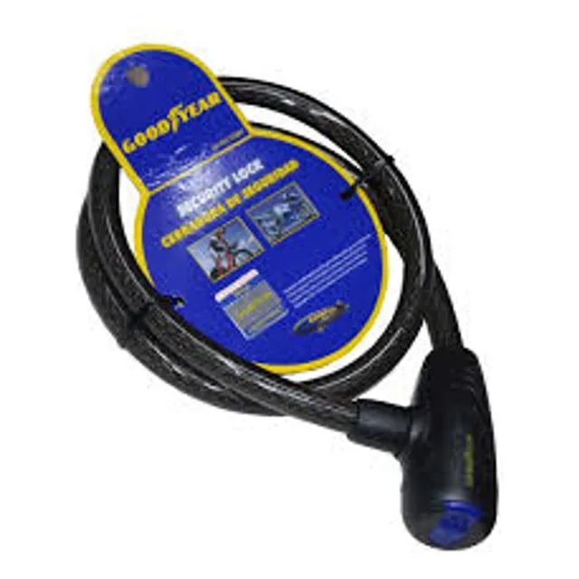 Candado De Seguridad P/bicicleta Moto Negro Goodyear
