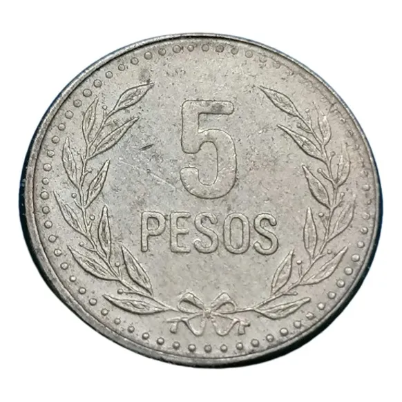 Colombia Moneda 5 Pesos 1993