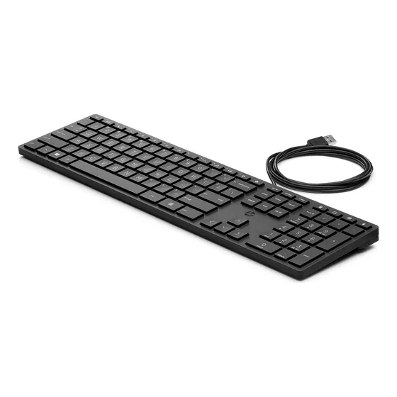 Teclado Hp Wired Desktop 320k Usb Alemán Qwertz Negro