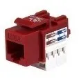 Netsys Keystone Jack Cat 6 Rj45-110 Red / Hembra Rj45 Rojo