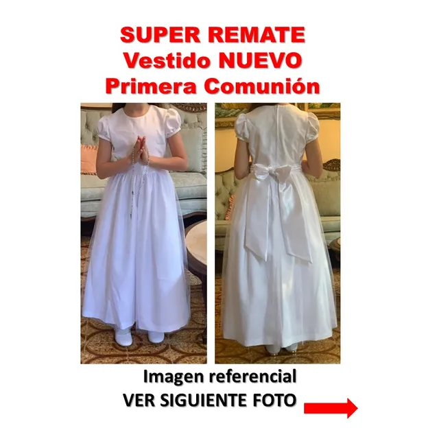 Super Remate Hermoso Vestido Nuevo De Primera Comunión