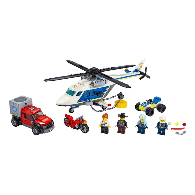 Juguete Policía Persecución Lego En Helicóptero 60243