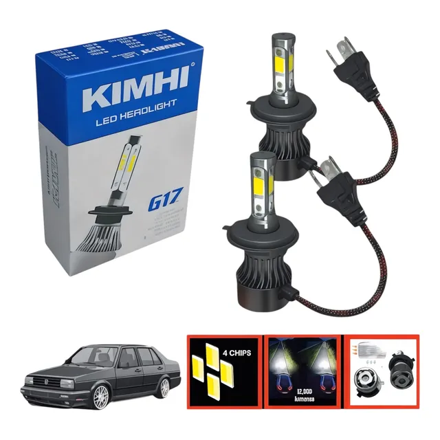 Focos Delanteros Hiperled Vw Jetta A2 Altas Y Bajas 3 Caras