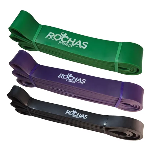 Kit Super Band Elásticos Extensor Power Médio + Extra Forte