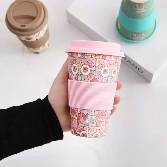 Mug De Bambú Amigable Con El Medio Ambiente 