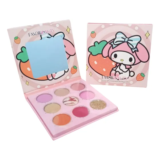 Sombras Para Ojos Espejo Favorbeauty 9 Tonos Paleta Surtida